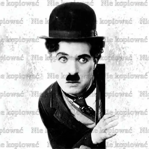 Naprasowanka Charlie Chaplin kino vintage 1