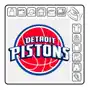 Naprasowanka detriot pistons koszykówka sport termo naklejka basketball Sklep