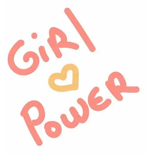 Naprasowanka Girl Power Naklejeka Na Odzież 5