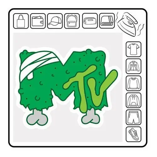 Naprasowanka mtv termo naklejka logo 13