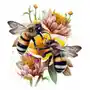 Naprasowanka pszczoła kwiaty miód art 2 Zebra Sklep
