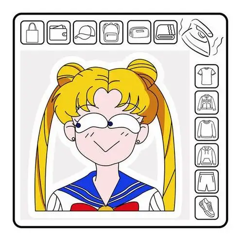 Zebra Naprasowanka sailor moon anime manga termo kousagi tsukino 3