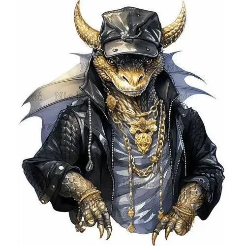 Naprasowanka Smok hip hop rock n roll dragon 11
