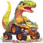 Naprasowanka t-rex dinozaur monster truck 6 Zebra Sklep