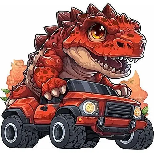 Naprasowanka T-Rex dinozaur monster truck 7