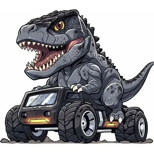 Zebra Naprasowanka t-rex dinozaur monster truck 8