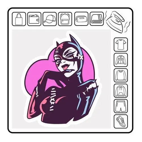 Zebra Naprasowanka termo naklejka dc catwoman selina kyle komiks superbohater