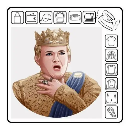 Naprasowanka termo naklejka got gra o tron joffrey baratheon sticker 23 Zebra