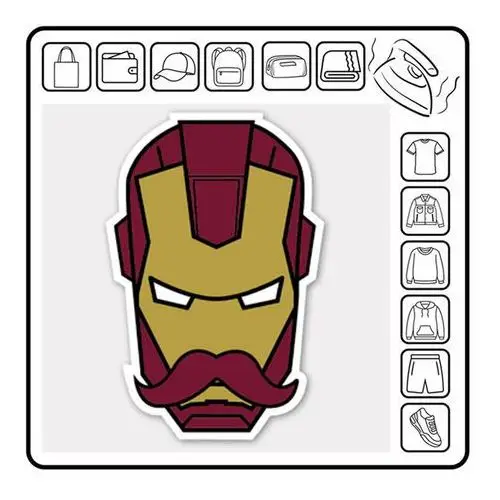 Zebra Naprasowanka termo naklejka marvel superbohater bohater iron man tony stark 37