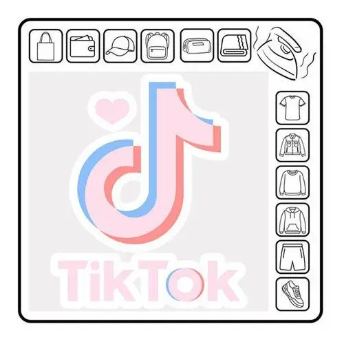 Zebra Naprasowanka tik tok termo naklejka logo 3