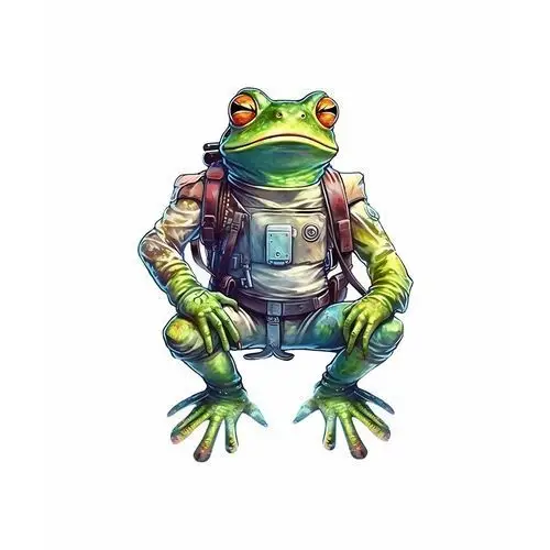 Zebra Naprasowanka żaba żabka kosmos kosmonauta 1