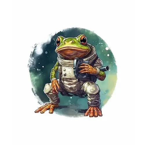 Zebra Naprasowanka żaba żabka kosmos kosmonauta 6
