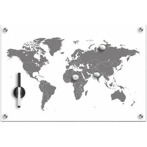 Tablica magnetyczna, World, 60x40 cm