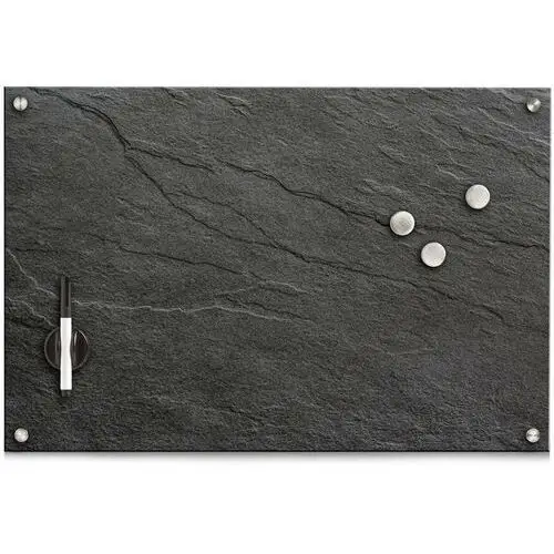 Zeller Tablica magnetyczna ze szklaną powierzchnią, powierzchnia suchościeralna powleczona magnetycznym szkłem, łatwy w montażu, 40x60