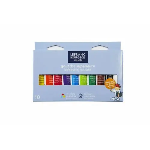 Zestaw farb tempera, 10 kolorów, Lefranc&Bourgeois