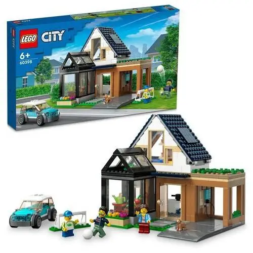 Zestaw Klocki Lego City 60398 Dom Rodzinny I Samochód Elektryczny Zabawka