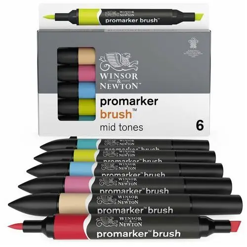 Zestaw markerów, Pro Brush, 6 kolorów, Winsor&Newton