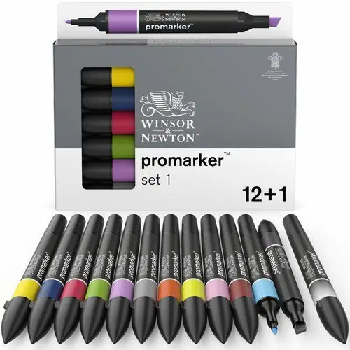 Zestaw profesjonalnych markerów, winsor&newton, 12 sztuk Colart international s.a