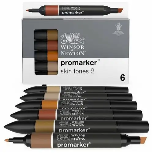 Zestaw promarkerów, winsor&newton, 6 kolorów Colart international s.a