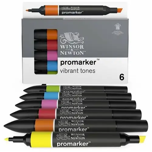 Zestaw promarkerów, winsor&newton, 6 sztuk Colart international s.a