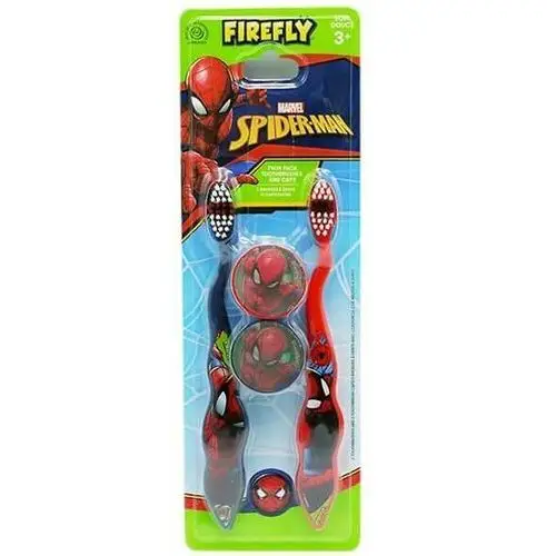 Zestaw szczoteczek do zębów Spiderman Firefly dla dzieci 3+ lat 2 szt