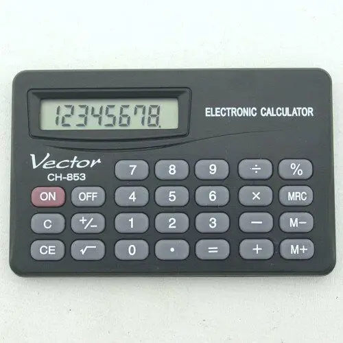 Zibi Kalkulator kieszonkowy, czarny, kav ch-853