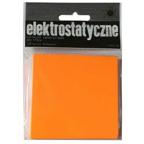 Karteczki Elektrostatyczne 75X75 Mm 100 Ark. Neon - Orange